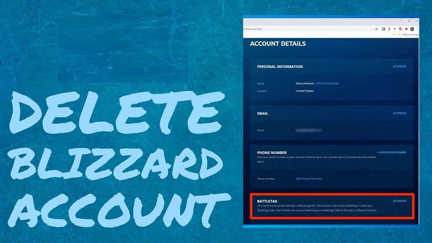 delete Blizzard account