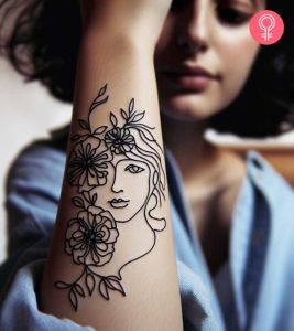 What tattoo symbolizes personal growth
