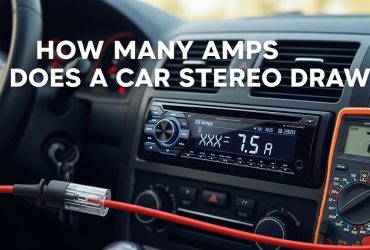 How many amps does a car stereo draw at full volume