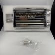 RAFBAR 3-in-1 pasta maker attachment on a KitchenAid mixer with fresh pasta.