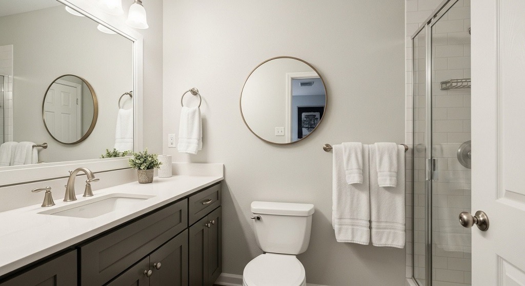 Small bathroom remodel on a budget layout