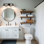 Budget bathroom remodeling with modern fixtures
