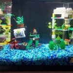 Freshwater aquarium with affordable decorations, colorful plants, rocks, and driftwood creating a unique underwater display in Arizona