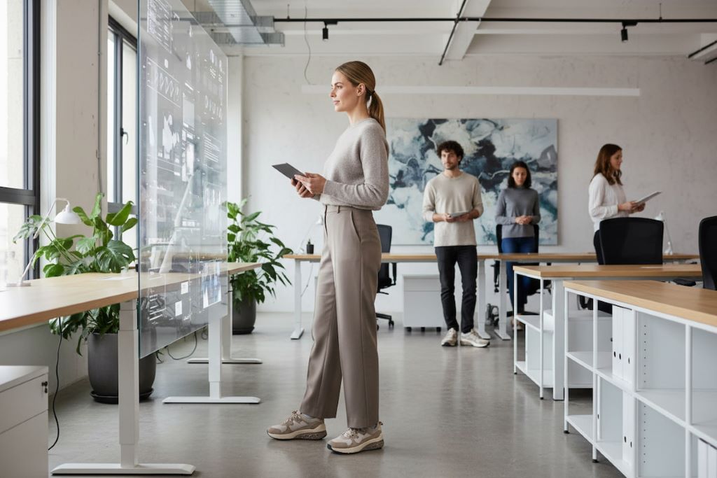 Comfortable women's office shoes designed for long hours of standing