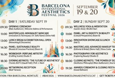 Barcelona International Aesthetics Festival 2026 event schedule September 19 and 20